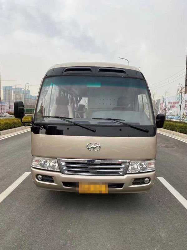 2015 el autobús más alto usado del práctico de costa del año 10 asientos, utilizó a Mini Bus Coaster Bus 86kw con los asientos de lujo para el negocio