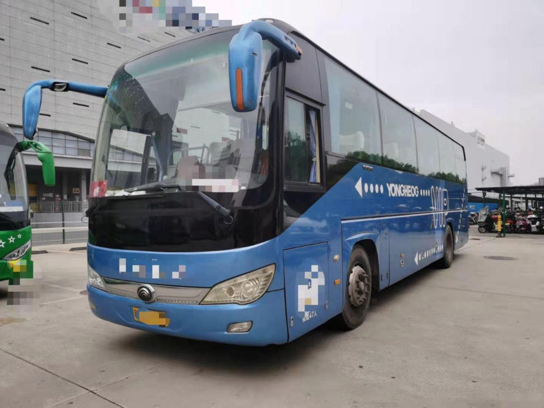Bus turístico usado impulsión usado de la mano izquierda de las puertas dobles del motor del euro IV Yuchai del chasis del saco hinchable de los asientos del autobús Zk6119 47 de Yutong