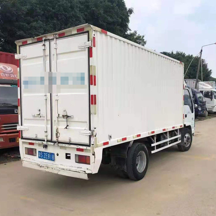 Segunda mano los 4.2m Van Used Light Duty 4x2 Isuzu 10 Ton Diesel Cargo Truck