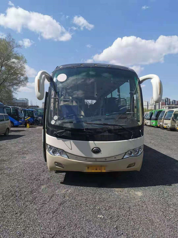 45 coche usado autobús usado asientos Bus de Yutong ZK6999 motores diesel posteriores de la dirección LHD del motor de 2012 años