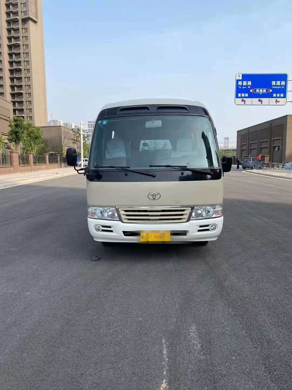 2015 el autobús usado del práctico de costa del año 20 asientos, LHD utilizó a Mini Bus Toyota Coaster Bus con el motor de gasolina 2TR, dirección izquierda