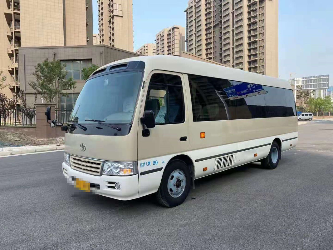 2015 el autobús usado del práctico de costa del año 20 asientos, LHD utilizó a Mini Bus Toyota Coaster Bus con el motor de gasolina 2TR, dirección izquierda