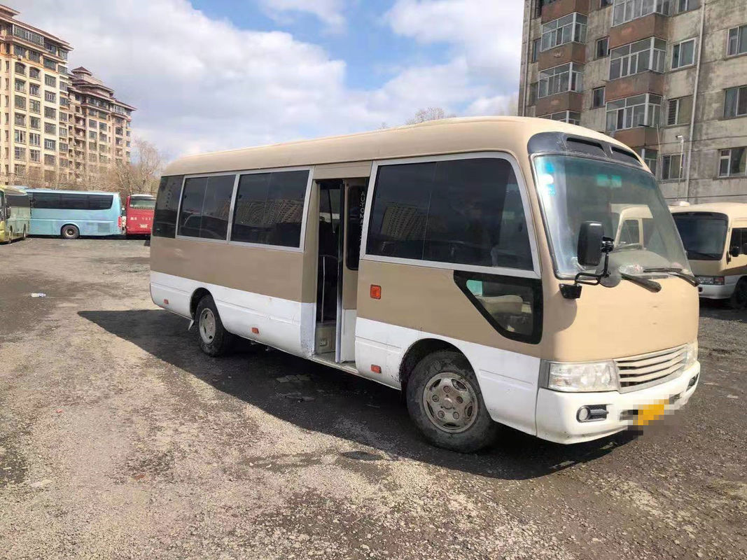 2010 el autobús usado del práctico de costa del año 23 asientos, LHD utilizó a Mini Bus Toyota Coaster Bus con el motor diesel, dirección izquierda
