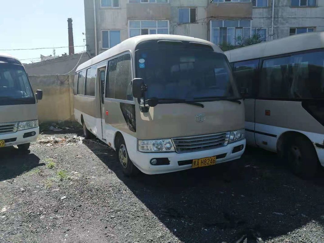2009 el autobús usado del práctico de costa del año 18 asientos, autobús LHD del práctico de costa de Toyota utilizó a Mini Bus With Diesel Engine, dirección izquierda