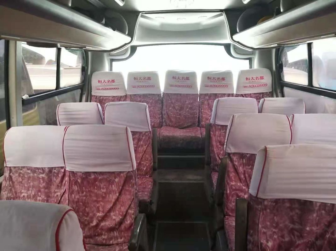 Kilómetro bajo doble usado de las puertas 39seats del autobús XMQ6900 de Kinglong dejado el chasis de acero de dirección