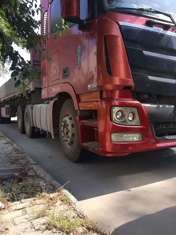 Mano usada del año 2015 de la tonelada 6X4 del tractor 50 del remolque del camión 430HP de China Foton AumanTractor segundo