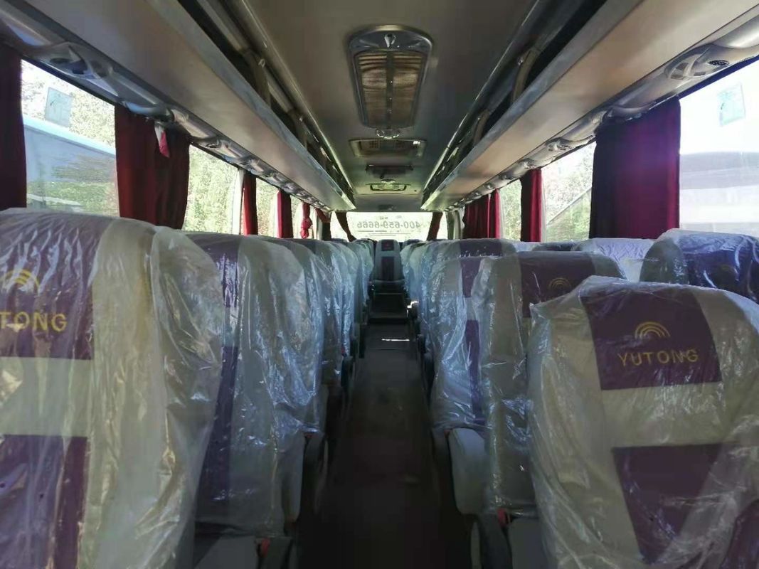 El motor posterior usado de los asientos de la conducción a la derecha 55 de la marca ZK6127 de Yutong del bus turístico utilizó al coche Bus Double Doors