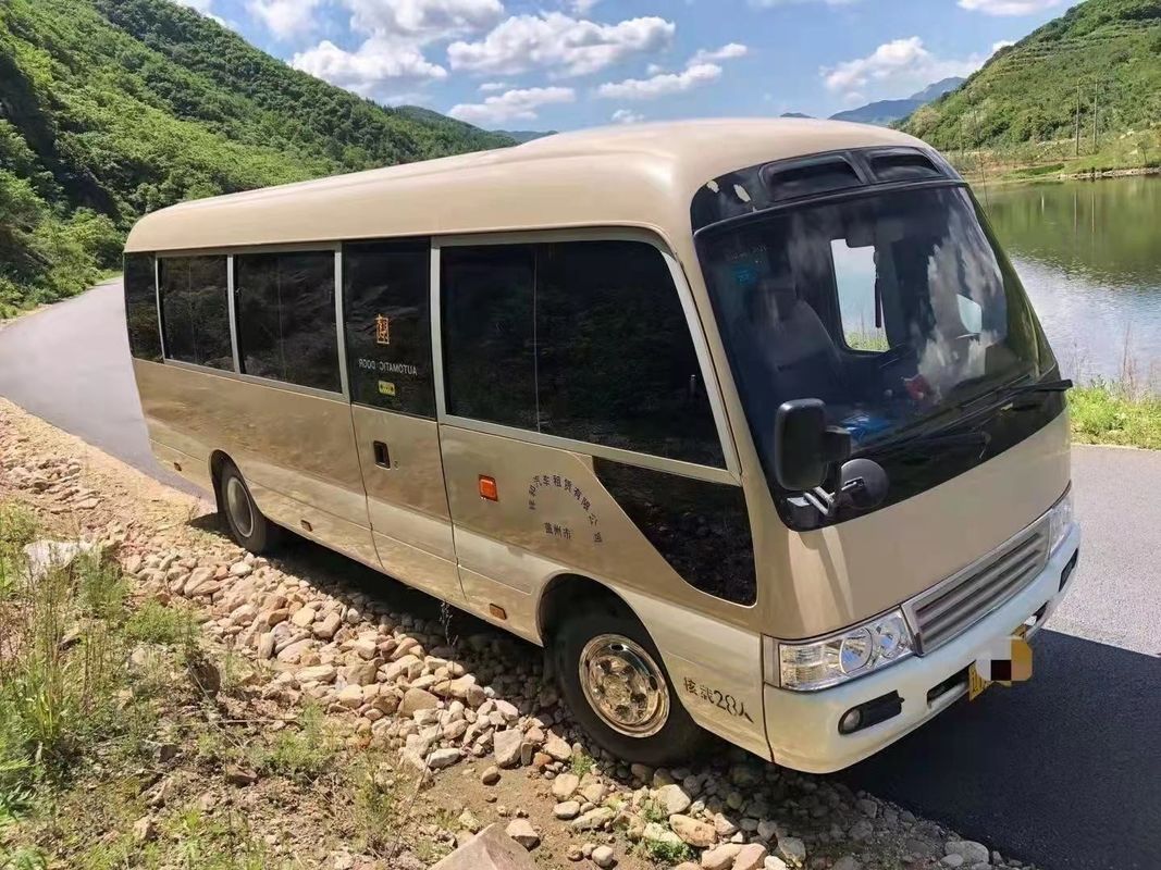 Asientos usados del motor 23/29 de Mini Bus Toyota Coaster 15B usados kilómetro bajo del autobús del pasajero