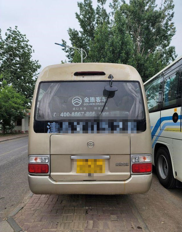 2015 años 22 Dragon Coaster Bus de oro usado los asientos, utilizaron a Mini Bus Coaster Bus 86kw con los asientos de lujo