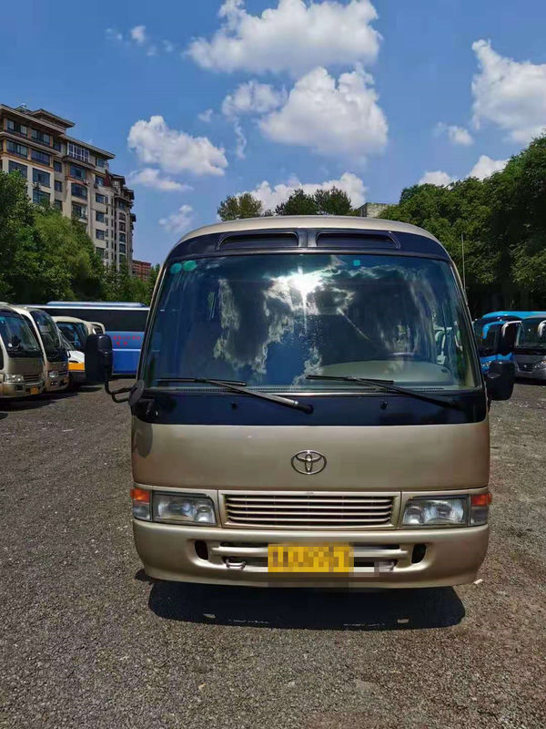 El autobús usado 23 asientos del práctico de costa utilizó a Mini Bus Toyota Coaster Bus con el motor de gasolina 3RZ dirección de la mano izquierda de 2012 años