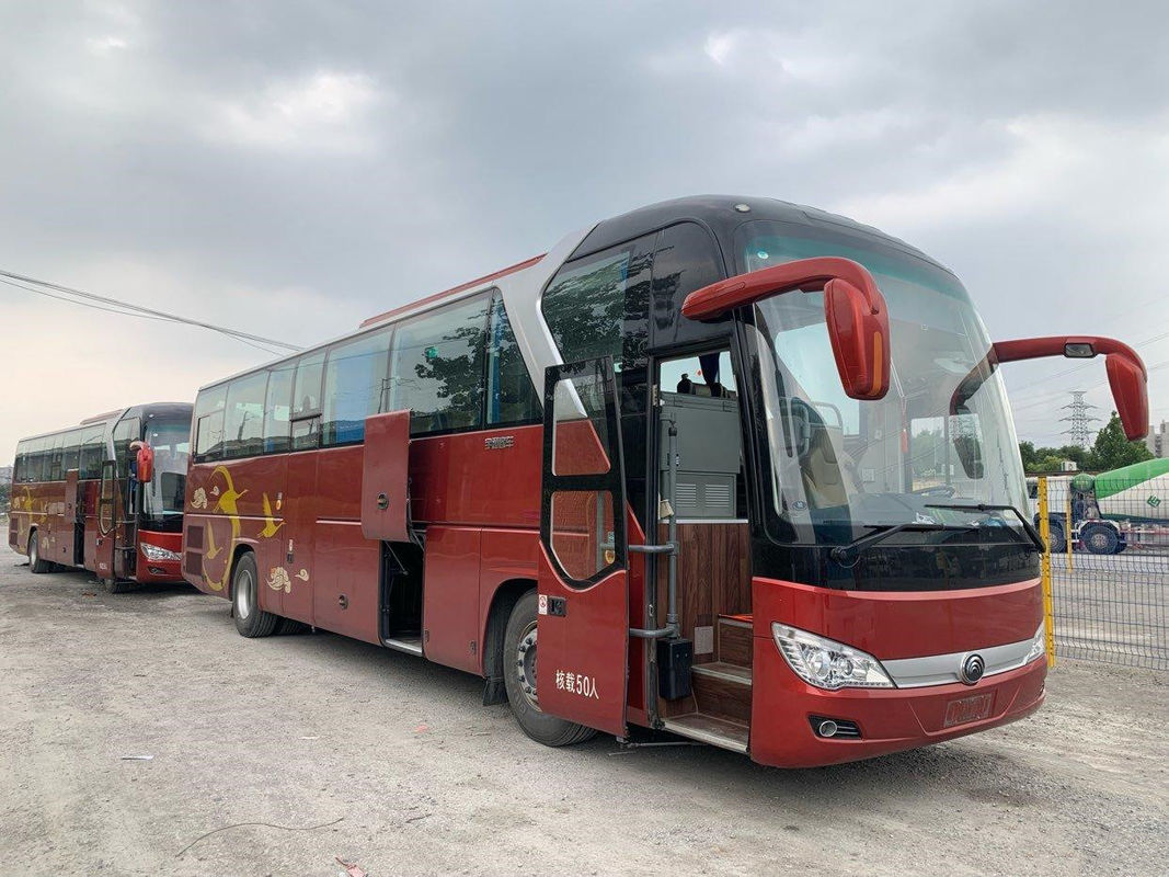 Motor usado 2019 de Yuchai de la parte posterior del chasis 243kw del saco hinchable de la disposición de los asientos 2+2 del autobús ZK6122 50 de Yutong