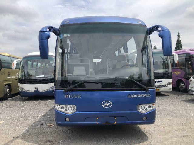 Bus turístico usado los 35000km más alto usado del chasis del saco hinchable del motor 171kw de la parte posterior del autobús KLQ6119T 51Seats Yuchai para África