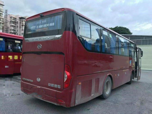 Autobús usado kilómetro bajo usado marca del pasajero del motor de Yuchai del chasis del saco hinchable de los asientos del bus turístico HFF6909 38 de Ankai para África