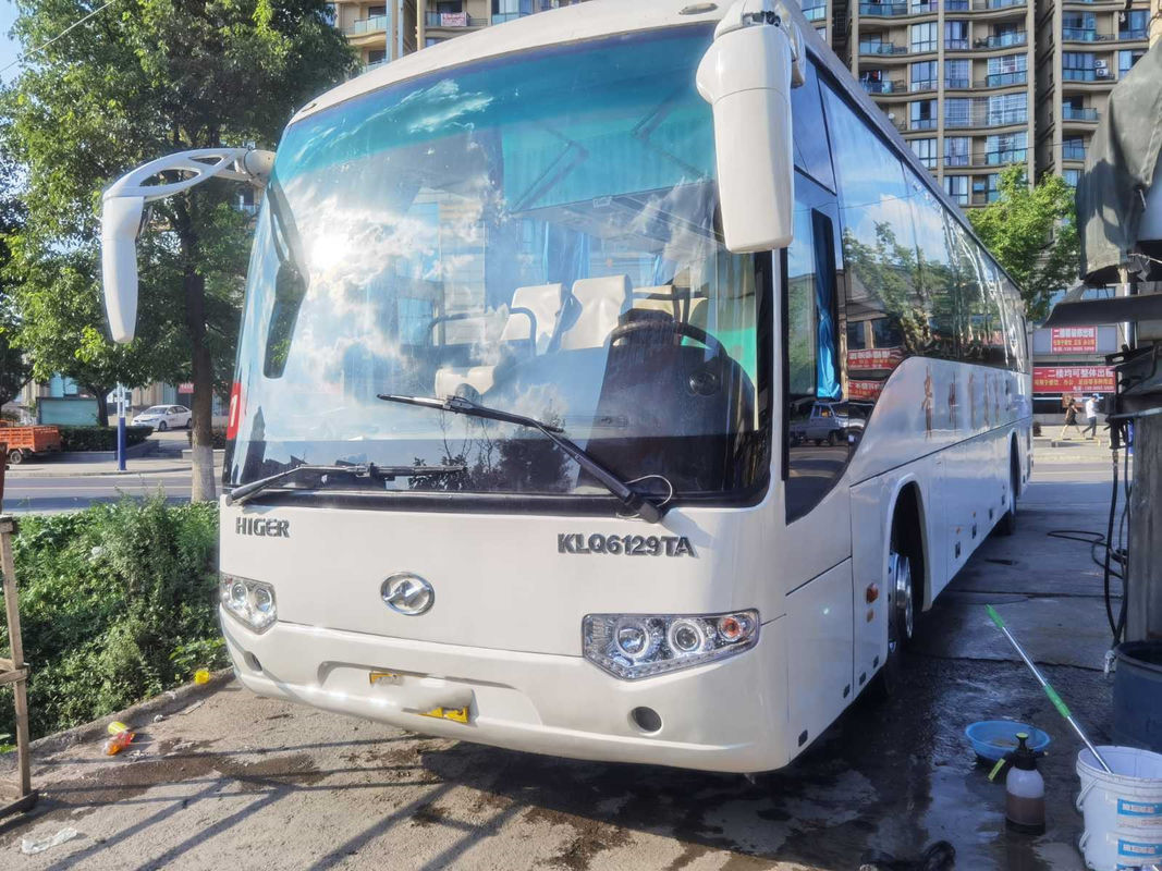 Euro posterior usado III del motor 215kw de Weichai del autobús del motor del modelo KLQ6129 de buenos de los pasajeros asientos posteriores más altos del autobús 53