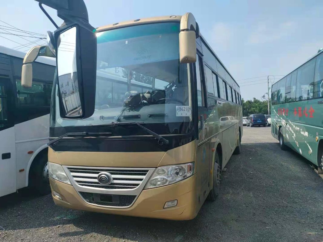 Los nuevos asientos de la llegada 54 2012 años utilizaron al conductor Steering No Accident del autobús ZK6112D Front Engine LHD de Yutong