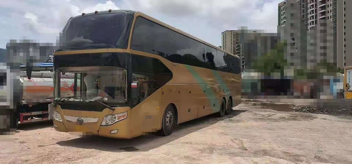 65 asientos 2010 años utilizaron la dirección doble del árbol LHD del motor diesel del autobús ZK6147D de Yutong