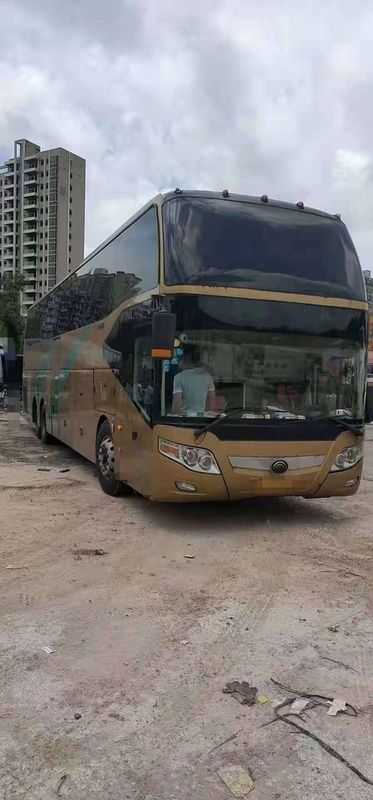 65 asientos 2010 años utilizaron la dirección doble del árbol LHD del motor diesel del autobús ZK6147D de Yutong