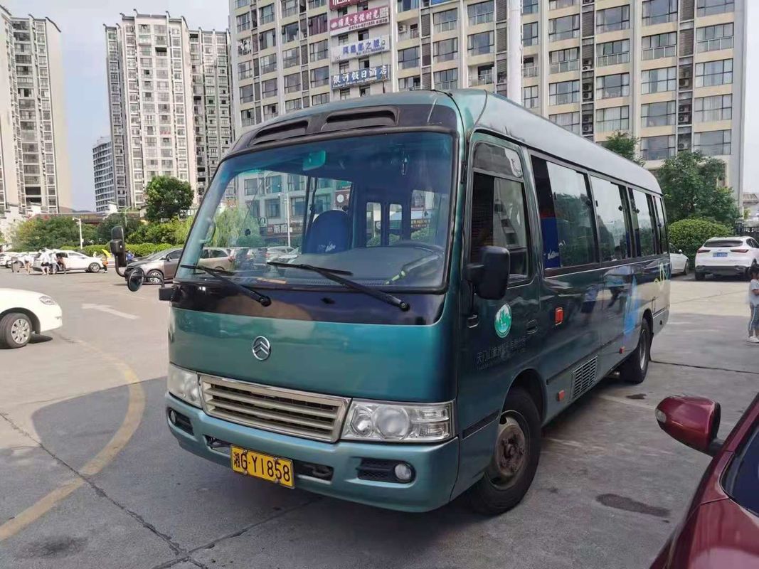 2015 años 26 Dragon Coaster Bus de oro usado asientos, motor usado de Mini Bus Coaster Bus With Hino