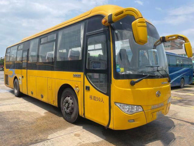 El motor usado de la parte posterior del autobús XMQ6110 de Kinglong utilizó al coche Bus Double Doors 50 chasis del saco hinchable del euro IV de los asientos