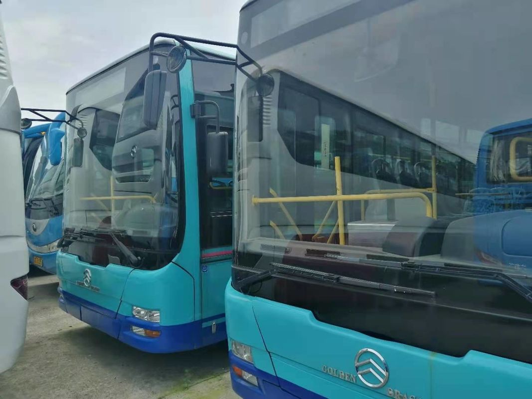 Puertas dobles usadas asientos de oro usadas del chasis del bus turístico del dragón 45 de la marca del autobús de la ciudad del autobús de acero del motor diesel