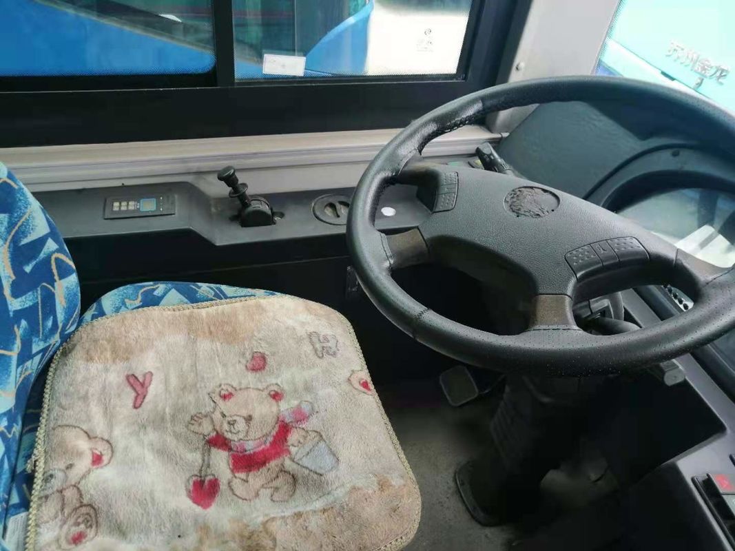 Puertas dobles usadas asientos de oro usadas del chasis del bus turístico del dragón 45 de la marca del autobús de la ciudad del autobús de acero del motor diesel
