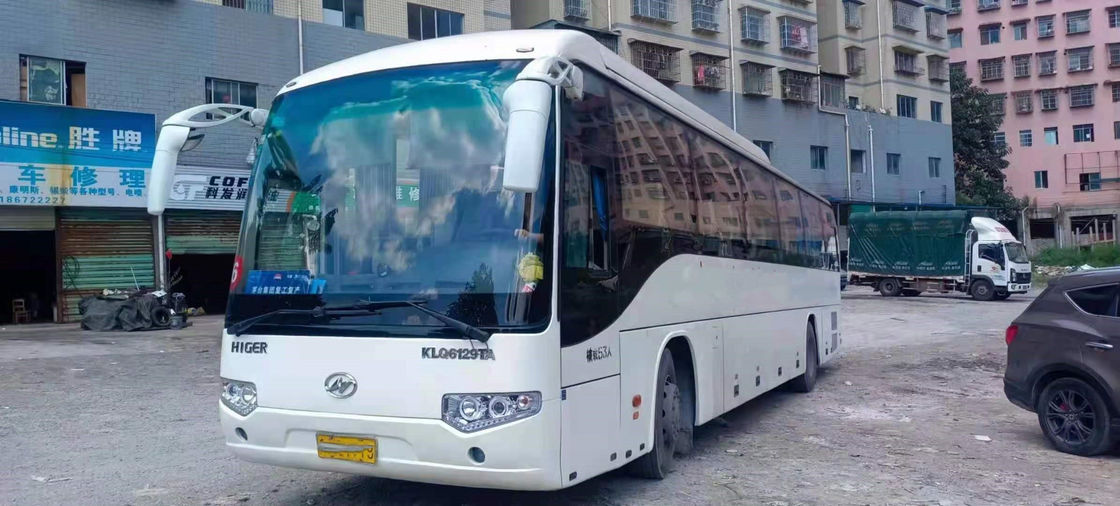 El coche usado Bus Model KLQ6129 utilizó kilómetro bajo del autobús 53 de los asientos de un buen del pasajero del autobús chasis de acero más alto de las puertas dobles