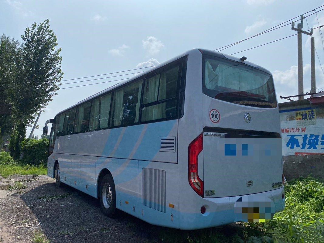 Autobús turístico de lujo usado de Lhd de Dragon Bus 45seats del motor posterior diesel manual de oro de la caja de cambios