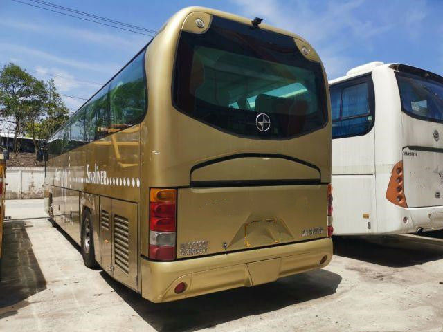 Autobús turístico Motor Weichai trasero Puertas dobles Marca Beifang Autobús turístico usado BJF6120