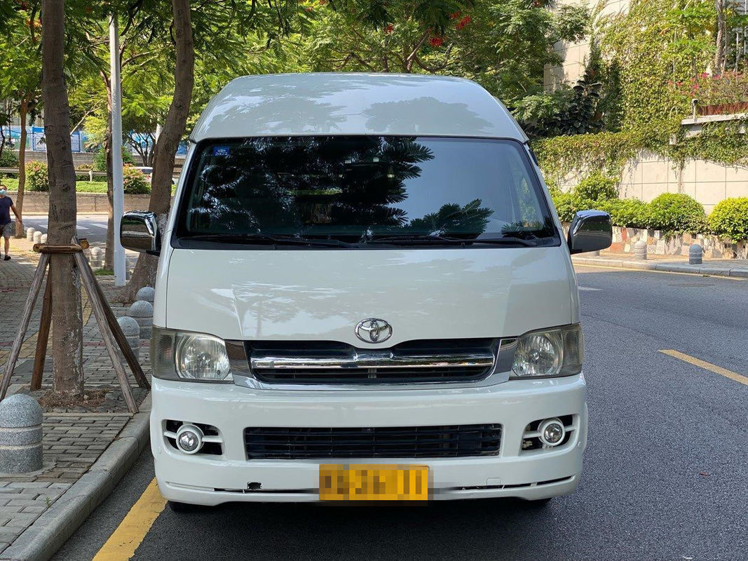 El alto tejado los asientos Toyota usado gasolina Hiace de 2005 años 13 utilizó a Mini Bus Automatic Transmission