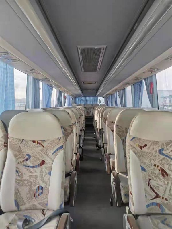 Autobús de la mano del chasis LHD RHD segundo del saco hinchable de los asientos de la marca ZK6127 55 de Yutong