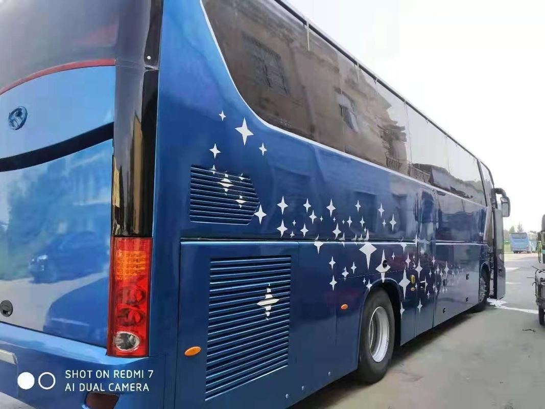 2014 el autobús usado XMQ6129 de Kinglong del año 55 asientos utilizó el motor diesel del acondicionador de Bus With Air del coche