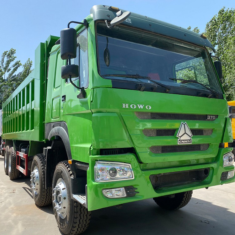 Mano usada Howo 375 HP Tipper Truck del modo segundo de la impulsión del camión 8x4 de Howo Sinotruk Drump