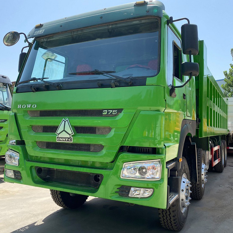 Mano usada Howo 375 HP Tipper Truck del modo segundo de la impulsión del camión 8x4 de Howo Sinotruk Drump
