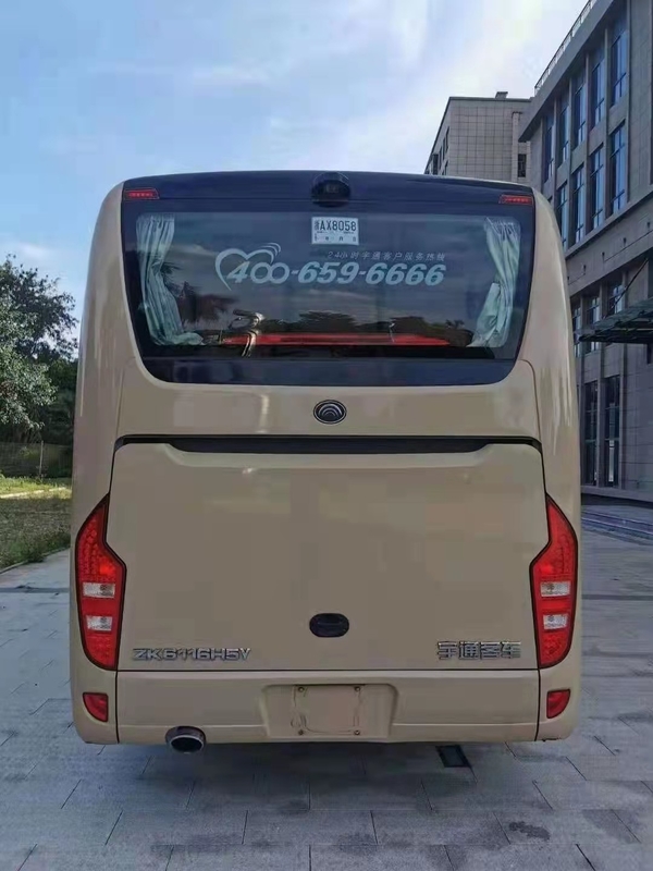 El autobús Yutong utilizó puertas dobles del motor de Yuchai del autobús turístico de los asientos del autobús 50 del pasajero ZK6116
