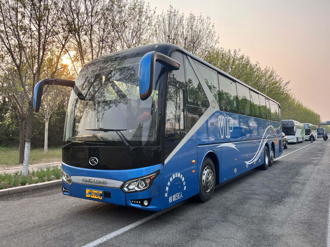 El autobús nuevo XMQ6135 de Kinglong utilizó al coche Buses 56 asientos LHD Front Engine Double Axle