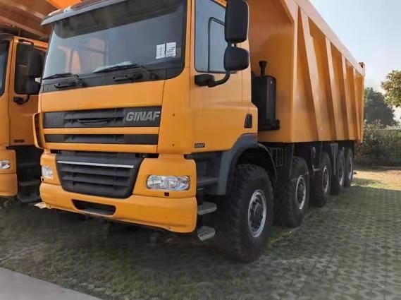 60 toneladas utilizaron el camión de mano del camión volquete 10*6 segundo de GINAF en venta