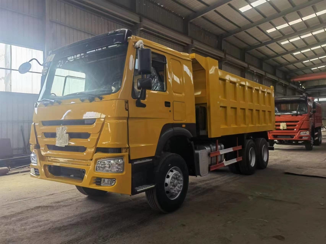 la dirección izquierda-derecha de 6*4 8*4 utilizó el descargador de la impulsión de la mano de Tipper Truck 371/375hp segundo