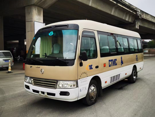 motor diesel de Yuchai 90kw 2015-2017 de oro del coche de 22seats Dragon Used Coaster Bus Mini