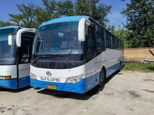 El motor posterior Sunlong utilizó chasis de la suspensión 55seats del airbag de Bus LHD SLK6122 del coche el alto