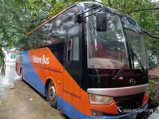 Autobús usado 60 asientos de Wuzhoulong con el motor diesel RHD que no dirige NINGÚN accidente