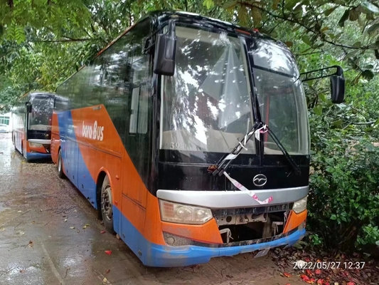 Autobús usado 60 asientos de Wuzhoulong con el motor diesel RHD que no dirige NINGÚN accidente