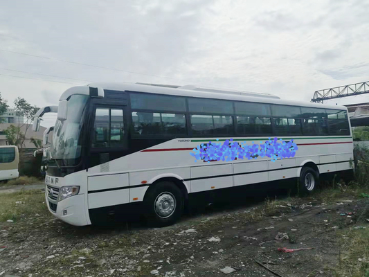 RHD/LHD utilizó al coche Bus 2+3layout 60seats con la suspensión de parachoques Yutong ZK6112D de la primavera de placa