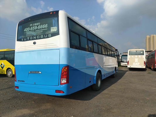 El autobús de dirección derecho Yutong Front Engine Coach Zk 6112d 3 transporta los buenos neumáticos de los 45000km