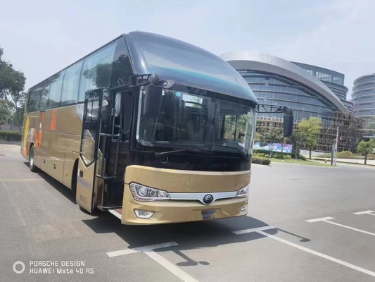 El coche Long Used Coach del autobús de ZK6128 Yutong transporta el motor de 54 asientos RHD/de la parte posterior de LHD