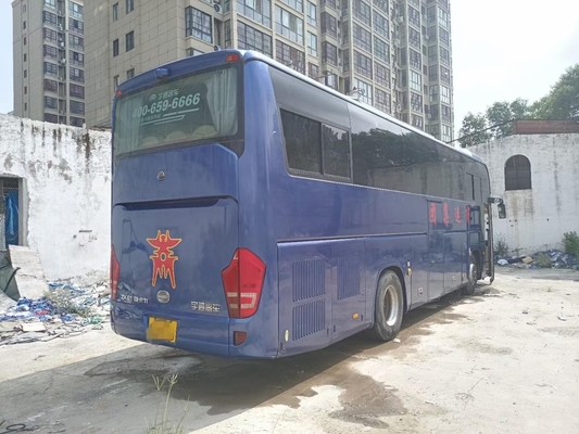 Autobuses de larga distancia Yutong ZK6118 51 asientos Yuchai 206kw Autocar de turismo usado de dos puertas