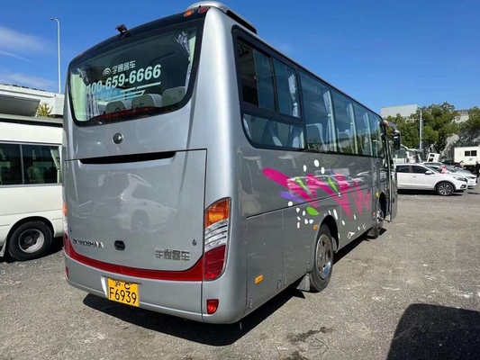 Transporte del pasajero del euro 3 de los asientos del autobús 33 del viajero de Yutong de la segunda mano