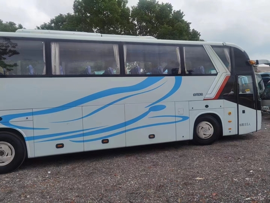 Los asientos usados del bus turístico 55 entrenan a Bus Kinglong XMQ6128 con el autobús de lujo del viaje del motor diesel