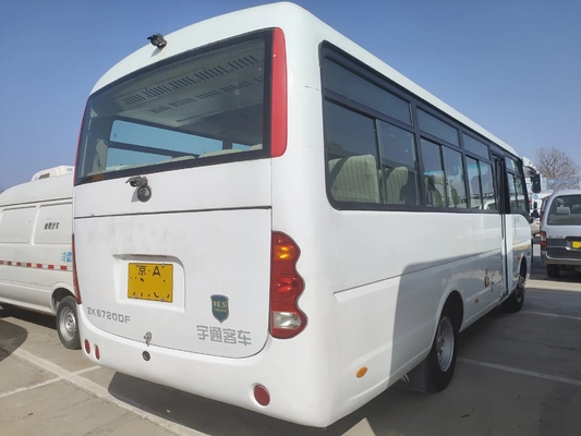 Los asientos cortos usados Front Engine Sliding Window de la puerta de plegamiento del autobús 26 7 metros dan en segundo lugar los jóvenes Tong Bus ZK6720D