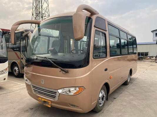 Mano usada Zhongtong Lck6660d del aire/acondicionado 2do de Front Engine With de la ventana de desplazamiento de los asientos de Mini Bus External Swinging Door 25