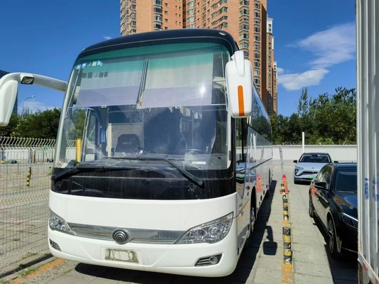 Asientos blancos jovenes del color 53 de Tong Bus ZK6112 12 metros de 2do coche Bus de la mano de Weichai del aire acondicionado largo del motor 336hp